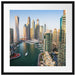 Dubai Metropole Passepartout Quadratisch 55x55
