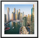 Dubai Metropole Passepartout Quadratisch 70x70
