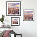 Skyline New York Sonnenuntergang Quadratisch Passepartout Wohnzimmer