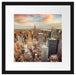Skyline von New York Passepartout Quadratisch 40x40