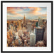 Skyline von New York Passepartout Quadratisch 55x55