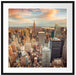 Skyline von New York Passepartout Quadratisch 70x70