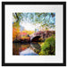 Brücke im Central Park Passepartout Quadratisch 40x40