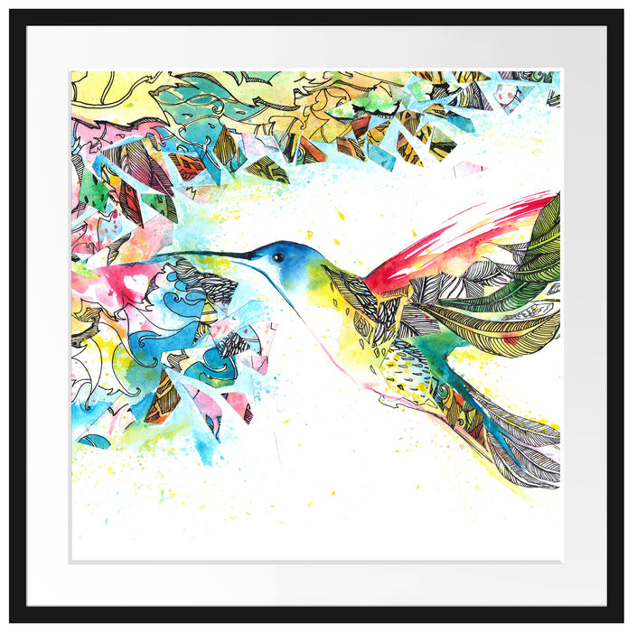 Kolibri Kunst Passepartout Quadratisch 70x70