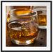 Goldgelber Whiskey Passepartout Quadratisch 70x70