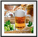 Deutsches frisches Bier Passepartout Quadratisch 70x70