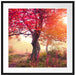 Traumhafte Herbstlandschaft Passepartout Quadratisch 70x70