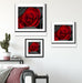 romantische rote Rosen Quadratisch Passepartout Wohnzimmer