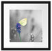 schöner Schmetterling auf Lavendel Passepartout Quadratisch 40x40