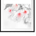 wunderschöne Kirschblüten Passepartout Quadratisch 70x70