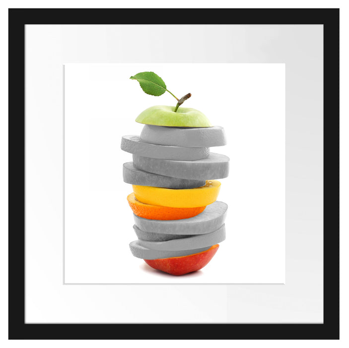 schöner Fruchtscheibenturm Passepartout Quadratisch 40x40