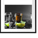 Tequila Shots mit Limetten Passepartout Quadratisch 55x55