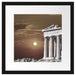 schöner Tempel der Athene Passepartout Quadratisch 40x40