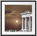 schöner Tempel der Athene Passepartout Quadratisch 55x55