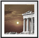 schöner Tempel der Athene Passepartout Quadratisch 70x70