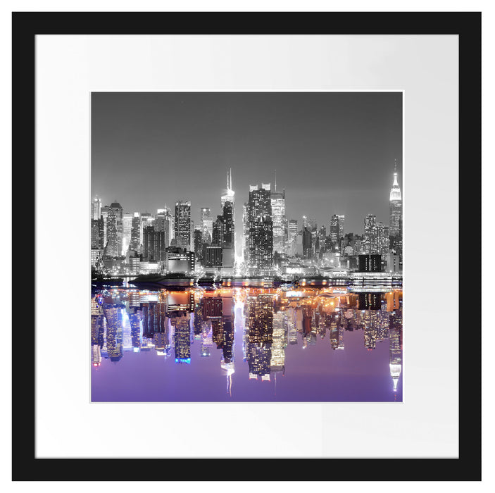 Manhattan Skyline Passepartout Quadratisch 40x40