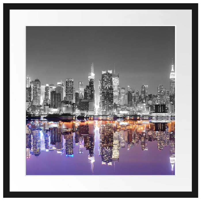 Manhattan Skyline Passepartout Quadratisch 55x55