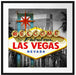 Ortseingangsschild Las Vegas Passepartout Quadratisch 70x70