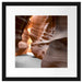 Durchgang im Antelope Canyon Passepartout Quadratisch 40x40