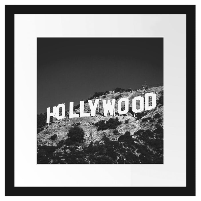 Wahrzeichen von Hollywood Passepartout Quadratisch 40x40