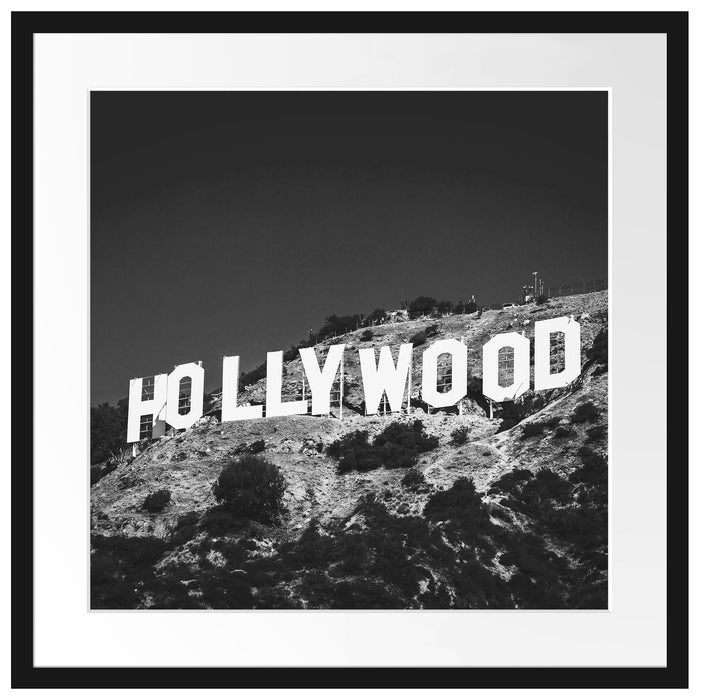 Wahrzeichen von Hollywood Passepartout Quadratisch 55x55