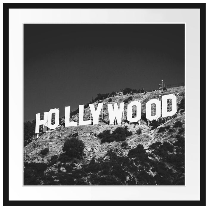 Wahrzeichen von Hollywood Passepartout Quadratisch 70x70