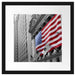 amerikanische Flagge Passepartout Quadratisch 40x40