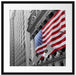 amerikanische Flagge Passepartout Quadratisch 55x55
