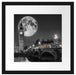 Big Ben mit Mond London Passepartout Quadratisch 40x40