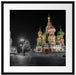 Basilius Kathedrale in Moskau Passepartout Quadratisch 55x55