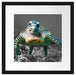 Schildkröte  Korallenriff Passepartout Quadratisch 40x40