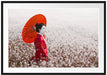 Geisha auf dem Feld Passepartout 100x70