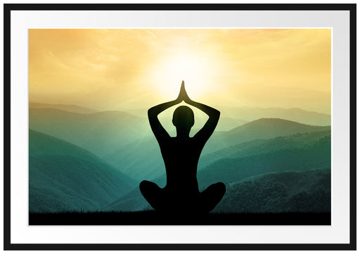 Yoga und Meditation Passepartout 100x70