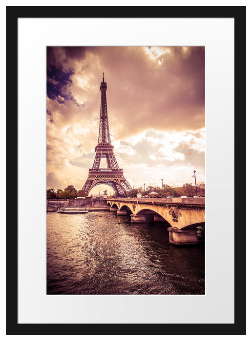 Eiffelturm in Paris Passepartout 55x40