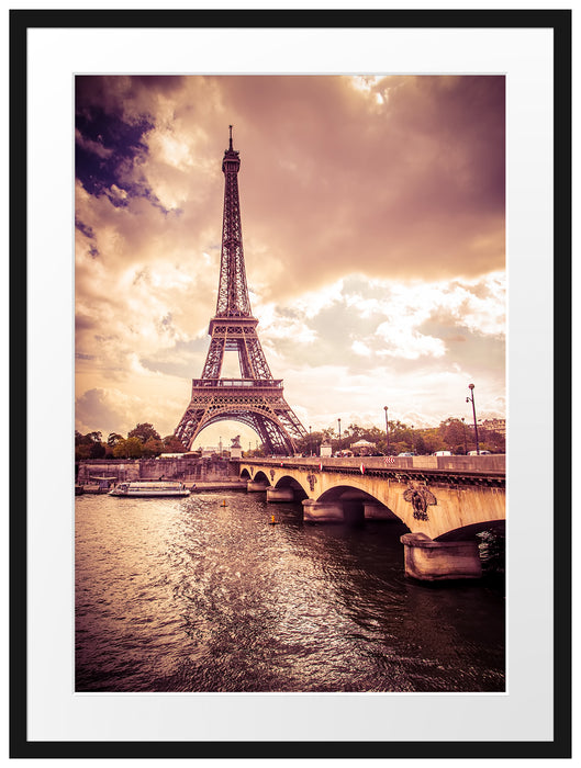 Eiffelturm in Paris Passepartout 80x60