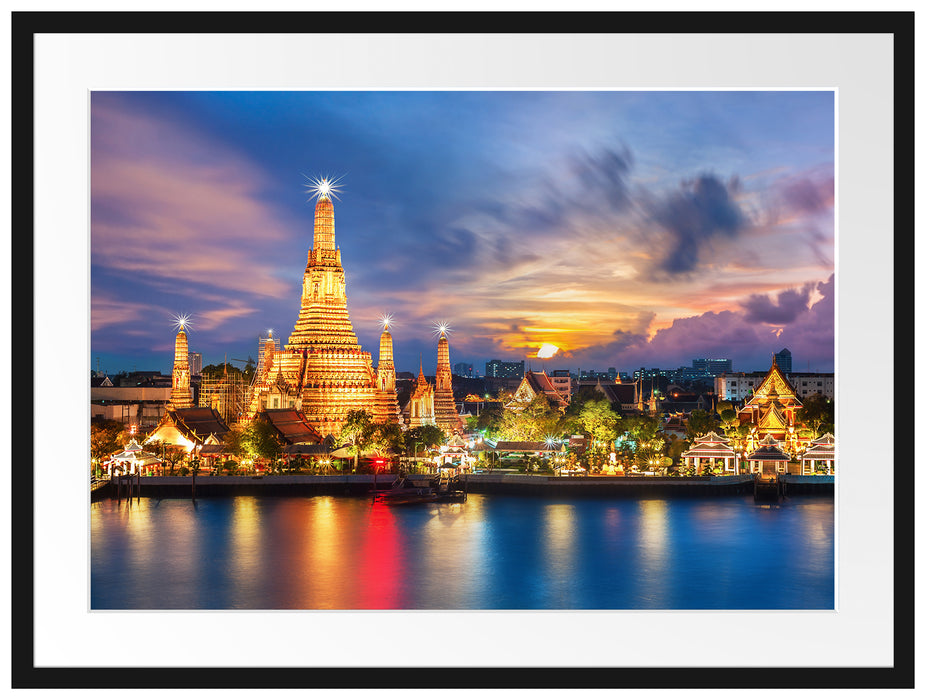 Tempel Bangkok Thailand Passepartout 80x60