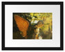 Goldenen Engel im Sonnenlicht Passepartout 38x30