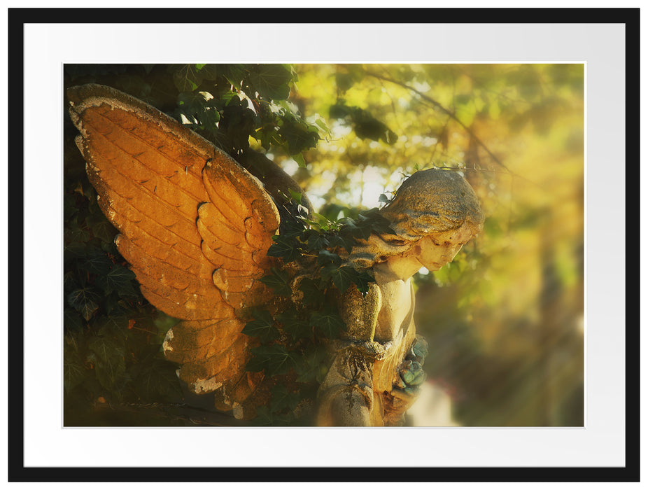 Goldenen Engel im Sonnenlicht Passepartout 80x60