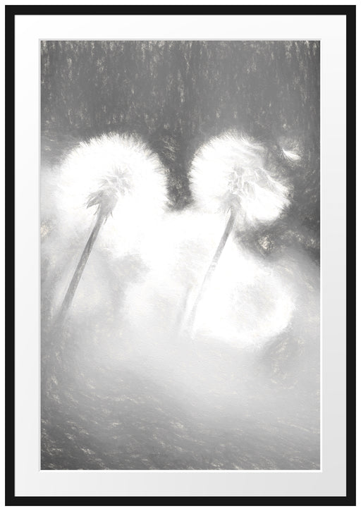 Pusteblumen im Wind Passepartout 100x70