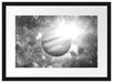 Planet Jupiter im Universum Kunst Passepartout 55x40