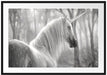 Einhorn im Wald Passepartout 100x70