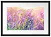Schmetterlinge auf Lavendelblumen Passepartout 55x40
