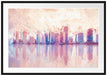 Miami Florida Skyline Passepartout 100x70