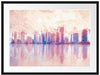 Miami Florida Skyline Passepartout 80x60