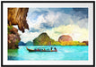 Thailand Phuket Playa Paradisiaca Passepartout 100x70