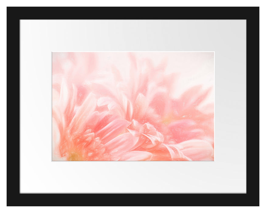 Gerbera-Blume Passepartout 38x30