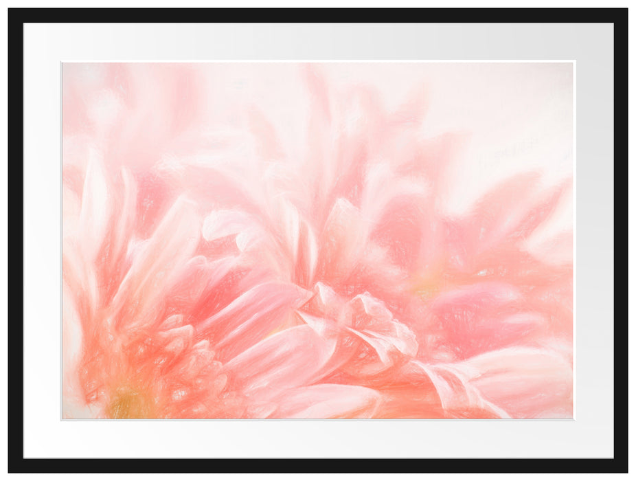 Gerbera-Blume Passepartout 80x60