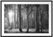Hirsch im Wald Passepartout 100x70