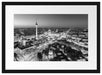 Berlin City Panorama Kunst B&W Passepartout 55x40