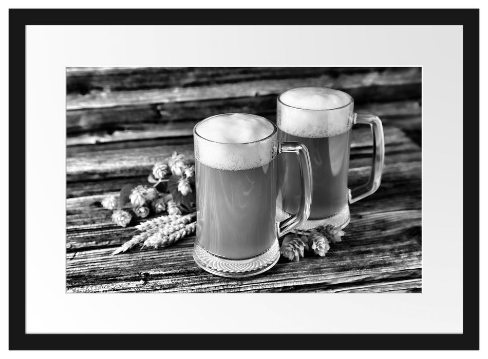 Bier Bierglas Passepartout 55x40